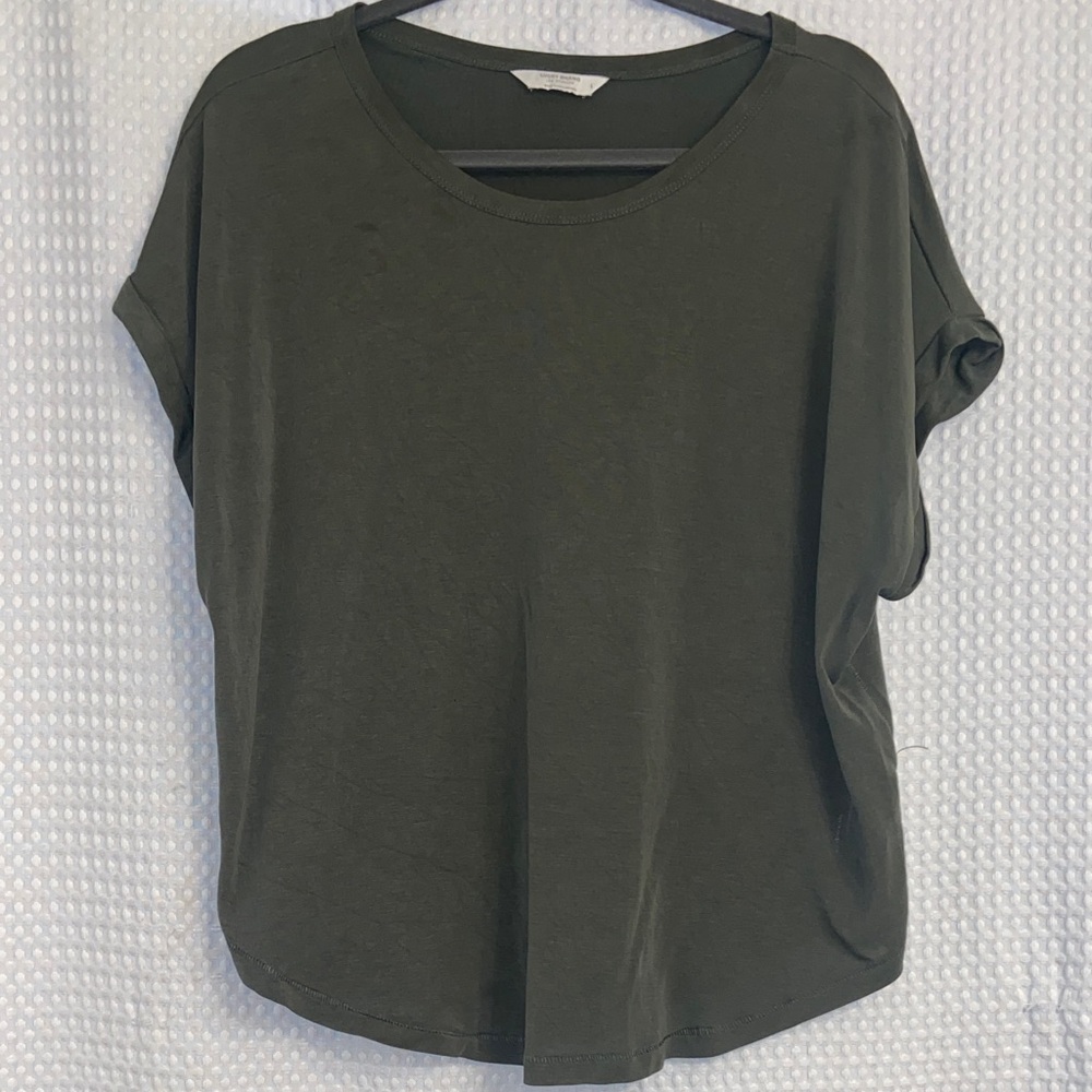 Lucky Brand Dark Green Short Sleeve Tee